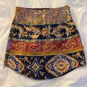 Printed mini Zara skirt. XS
